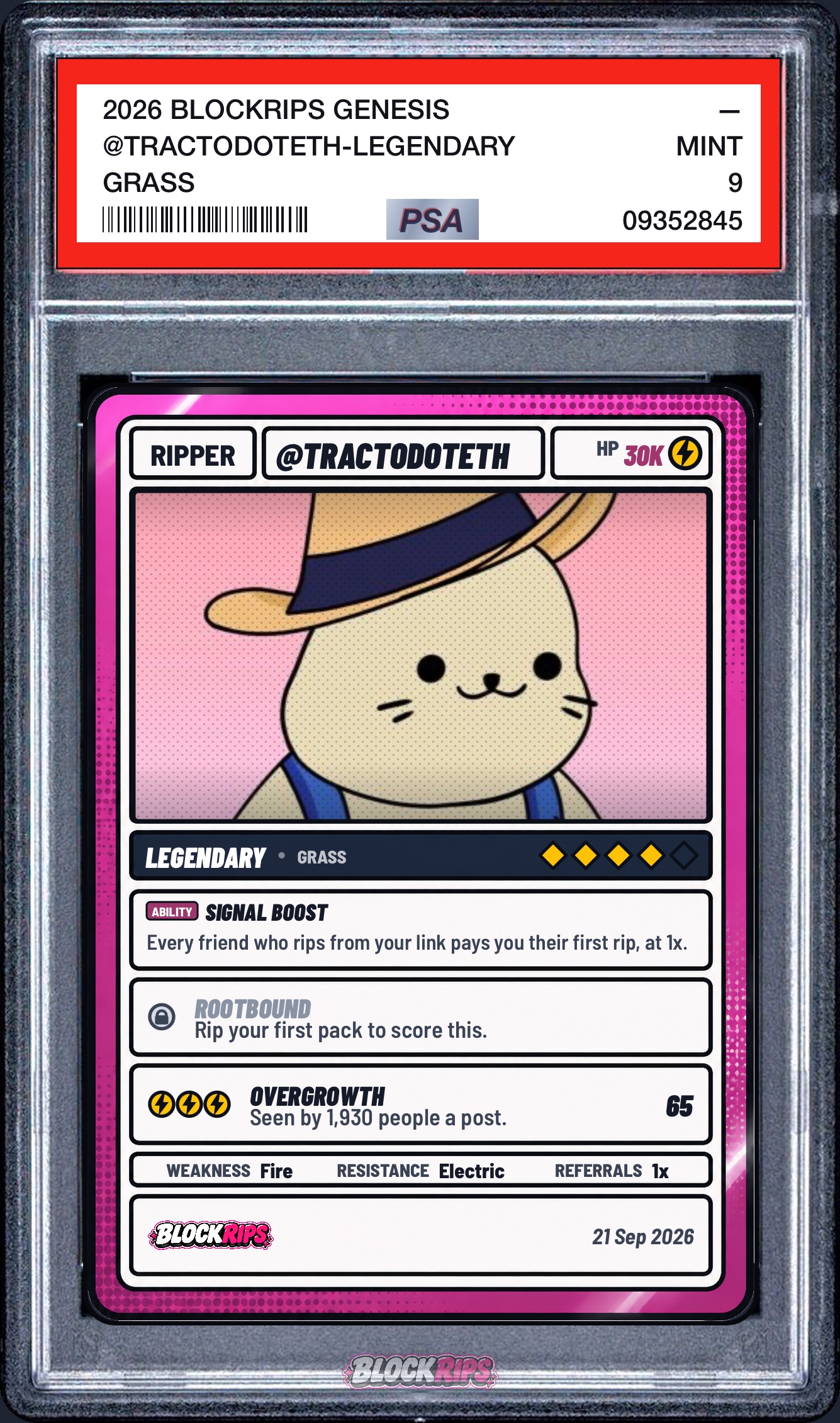 @Tractodoteth — Legendary, 4/5 on BlockRips