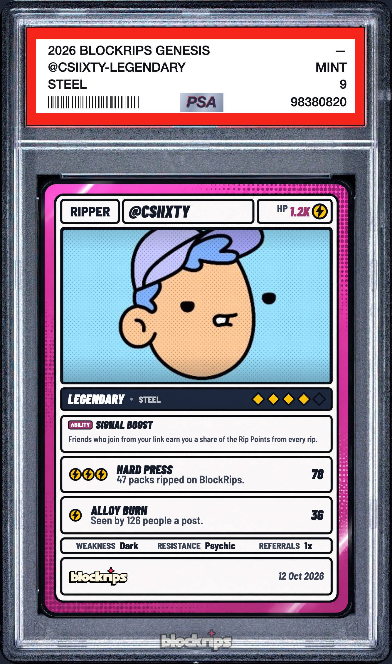 @CSIIXTY — Legendary, 4/5 on BlockRips