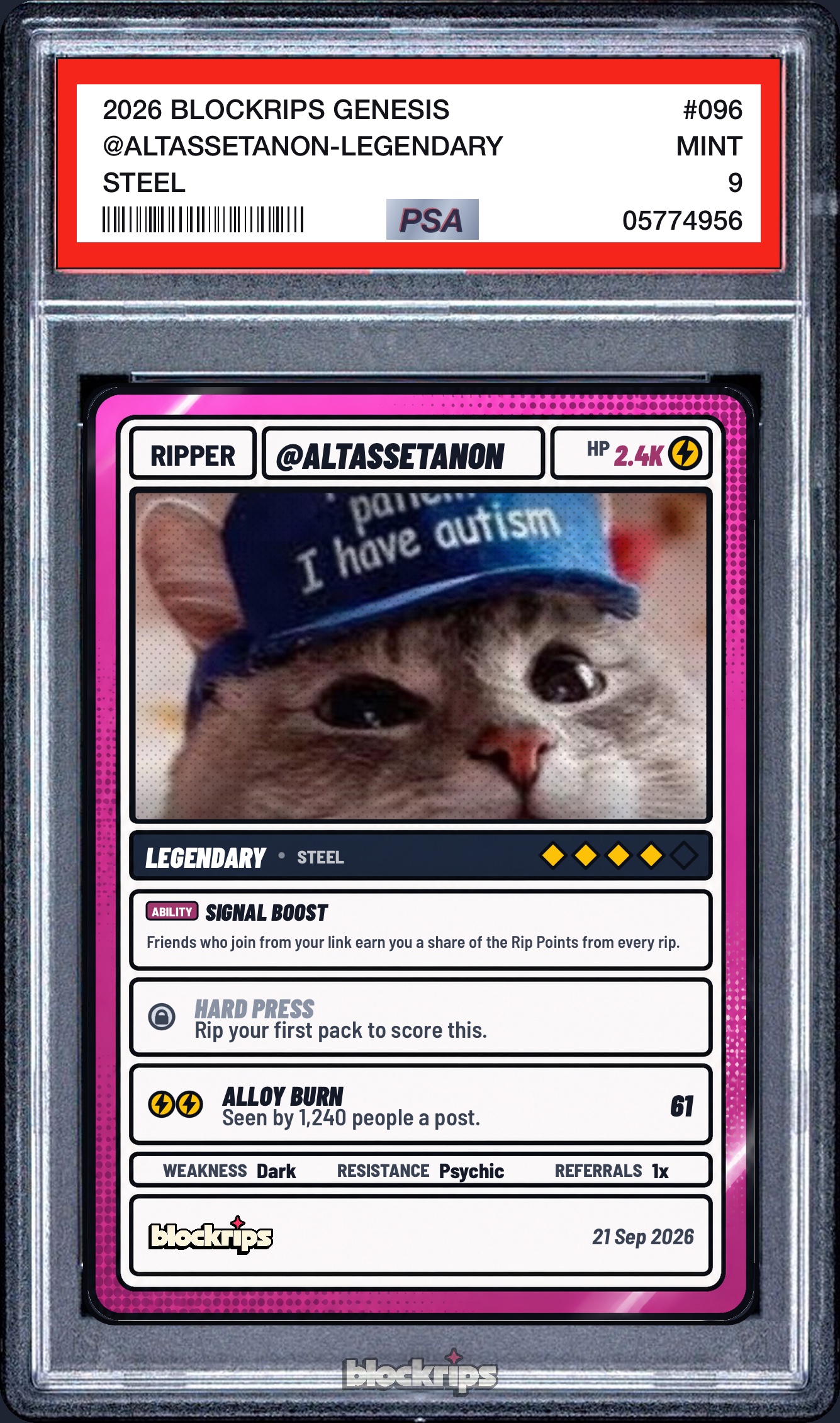 @AltAssetAnon — Legendary, 4/5 on BlockRips